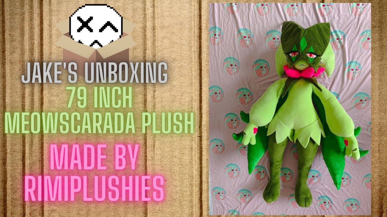 Jake's Unboxing 79 inch Meowscarada Plush from Pokemon Made by RimiPlushies