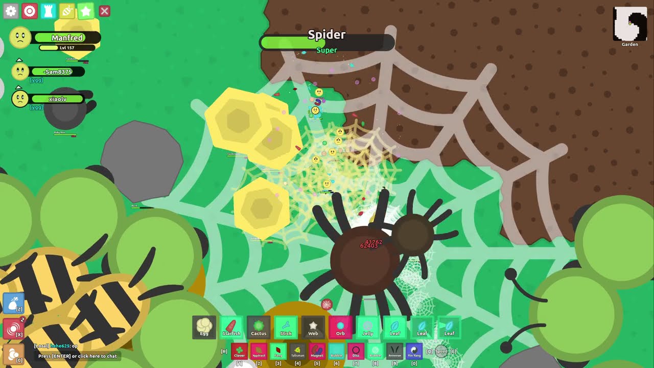 infinite stall on super spider, achieved