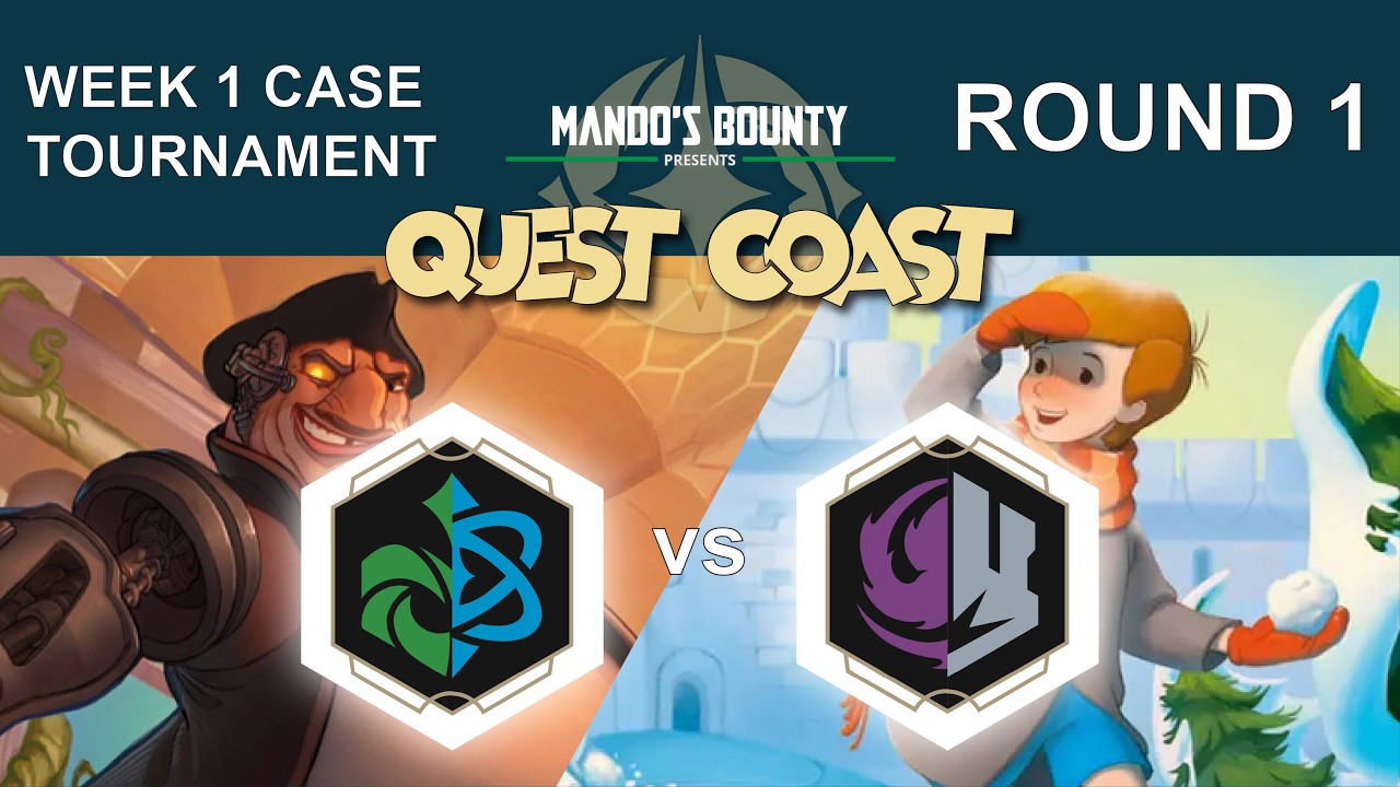 Round 1 - PS vs GB Quest Coast Case Tourney - Amethyst Steel vs Emerald Sapphire Lorcana Winterspell