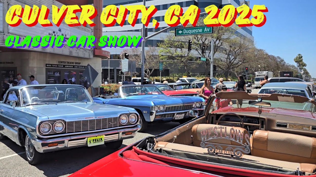 Massive Classic Car Show in Culver City, Los Angeles county California, May 2025