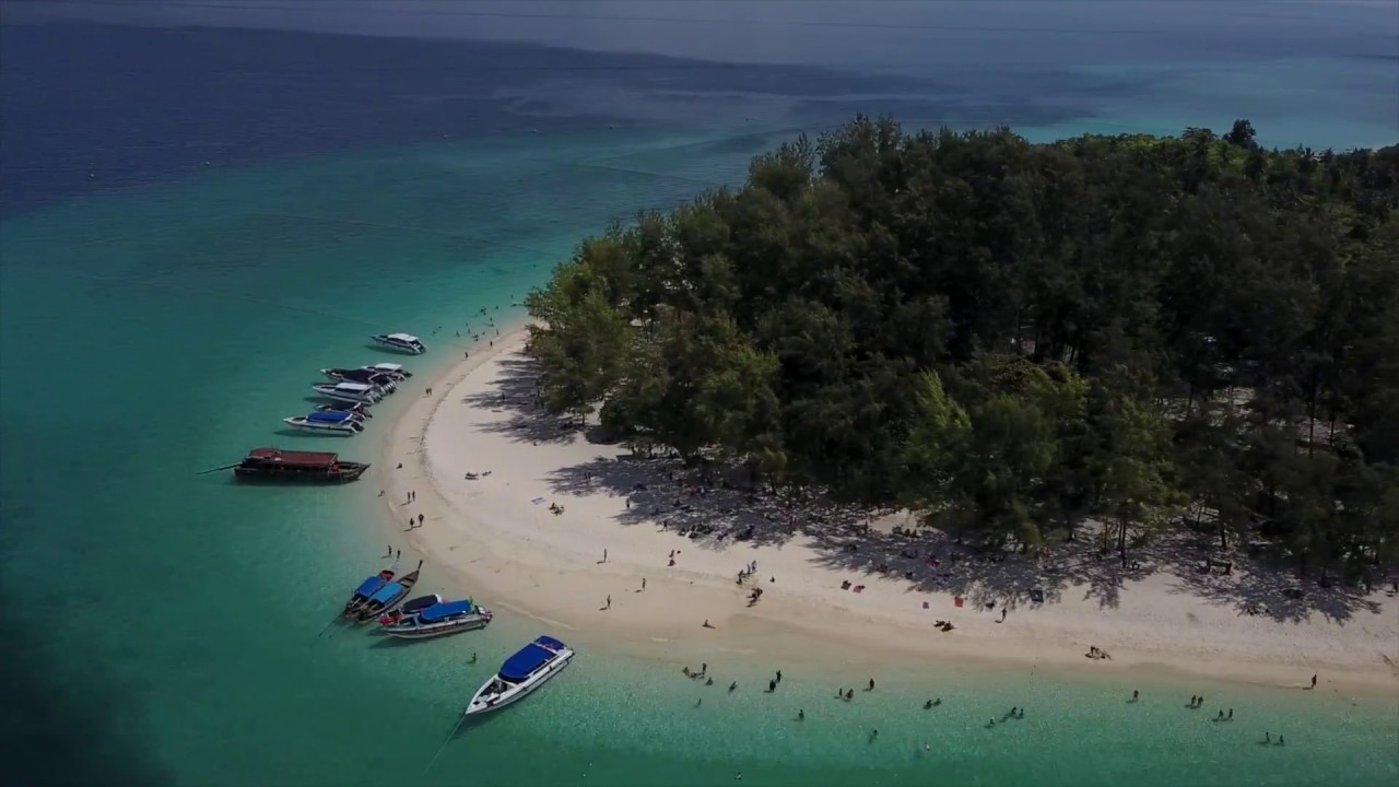 Ko Poda Island drone view