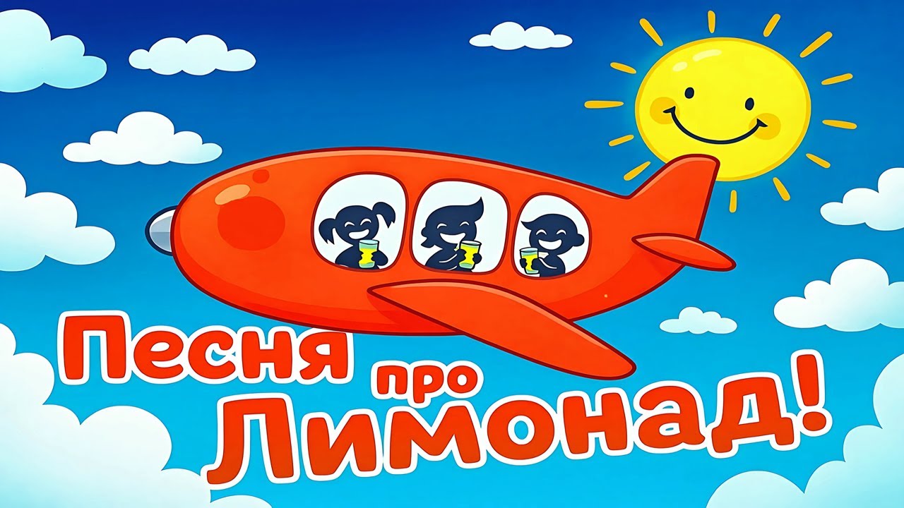 Детская песня про Лимонад и самолёт. Сладости. Сок. Мультфильмы. Мультик. Танцы. Танцевальная музыка