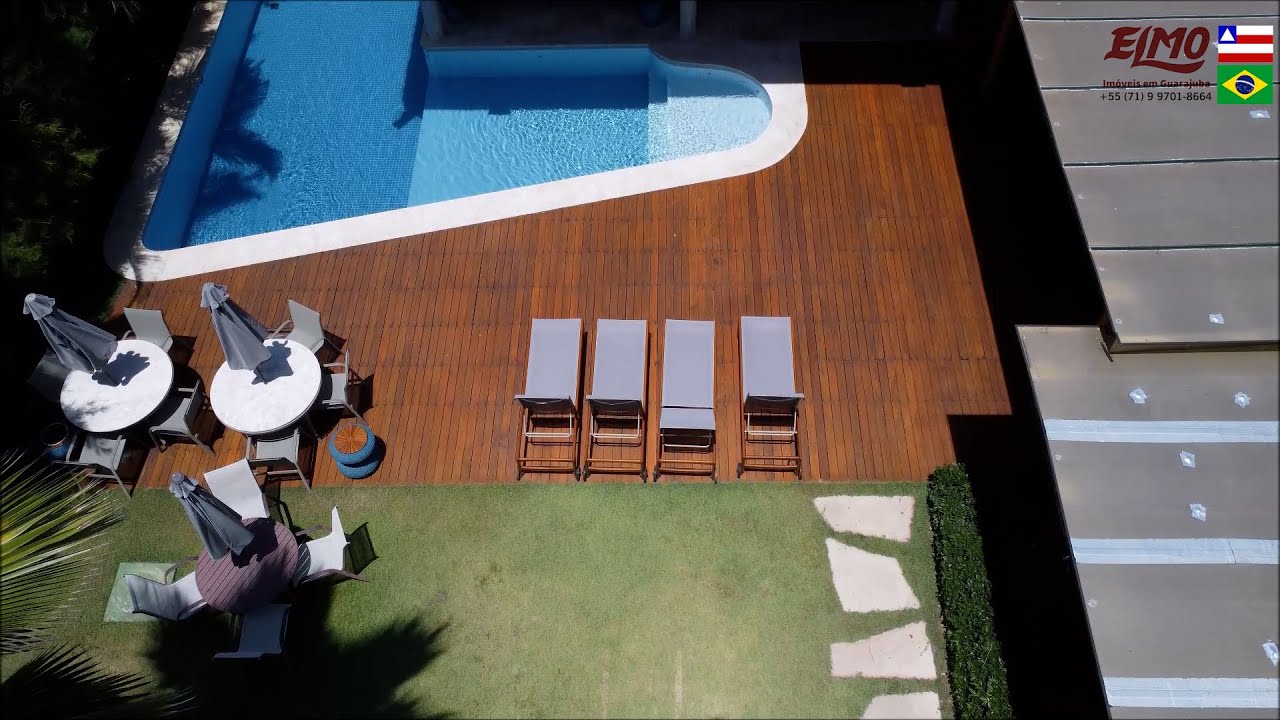 CASA AQUARIUS; em frente ao mar na praia de GUARAJUBA, composta p/ 5 Suítes mais DCE - E L M O