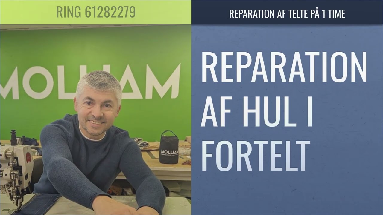reparation af fortelt Lemvig - Molliam 61 28 22 79