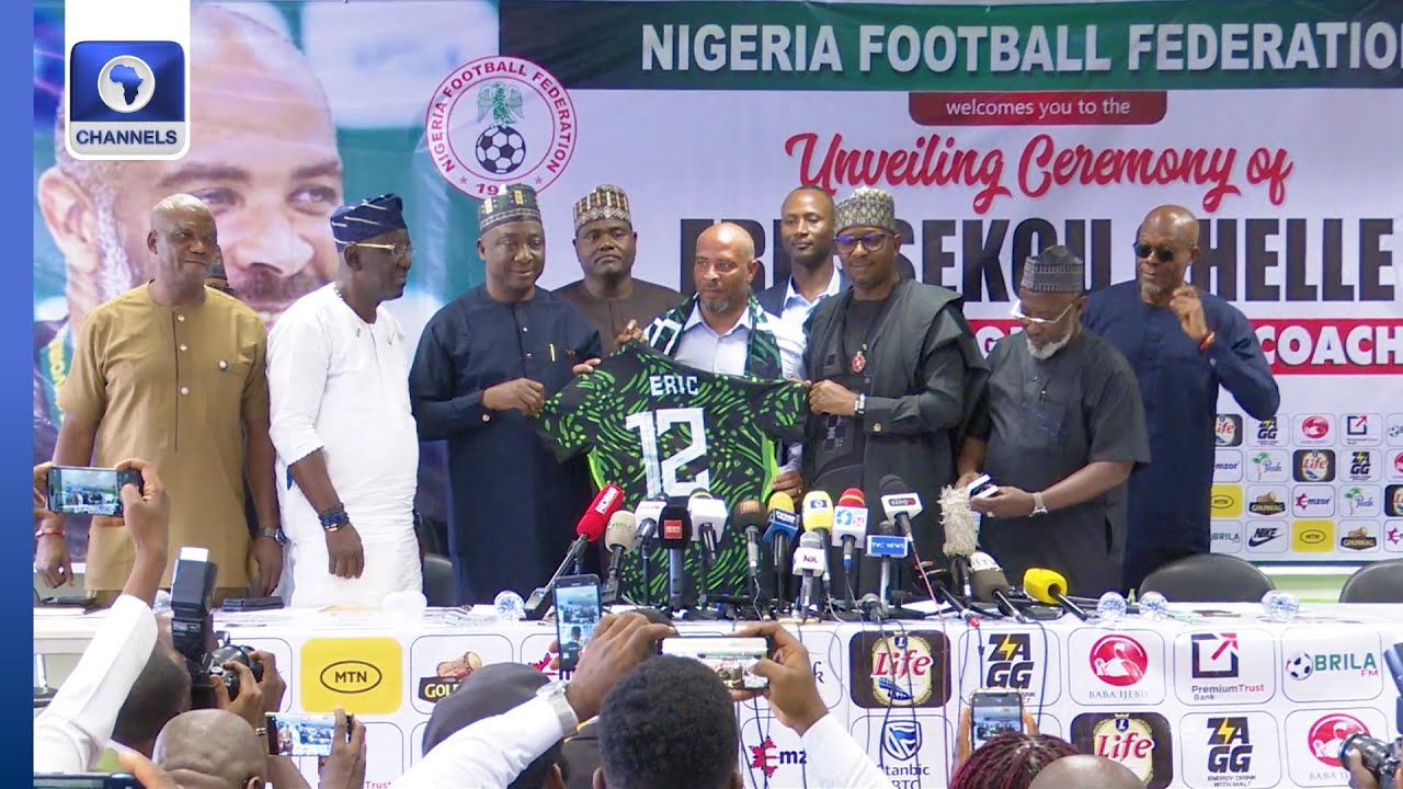 FULL VIDEO: NFF Unveils Eric Chelle As Super Eagles Coach