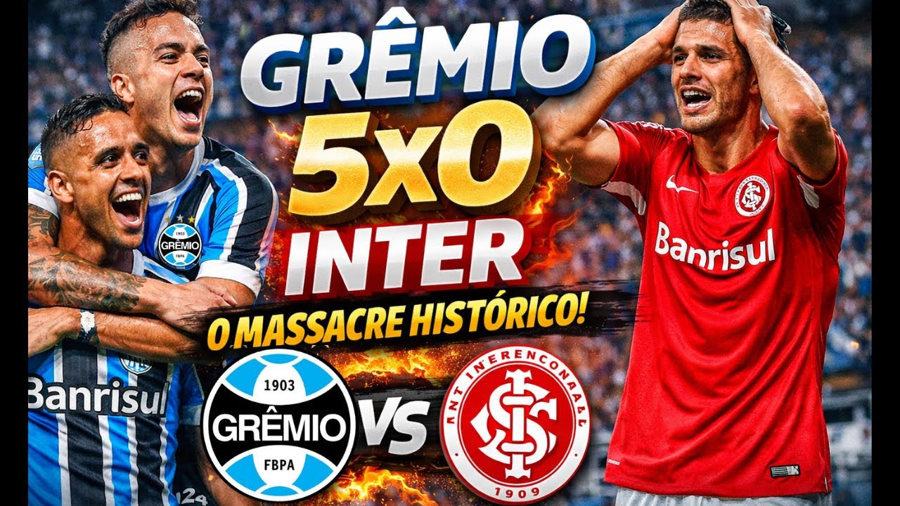 ⚽Relembre o dia em que o Grêmio atropelou o Inter no Gre-Nal 😮 
