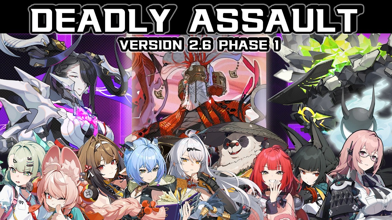 Deadly Assault - Version 2.5 Phase 3 - Ye Shunguang,Yixuan,Miyabi - (All 5 Stars Limited M0S0)