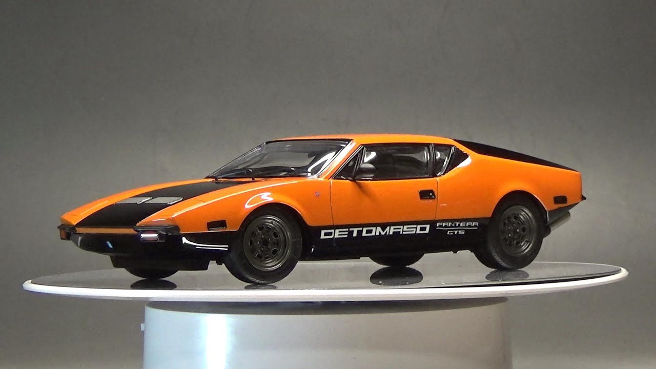 Scale Car Plastic Model FUJIMI 1/24 DE TOMASO PANTERA GTS Unboxing Fullbuild Step By Step
