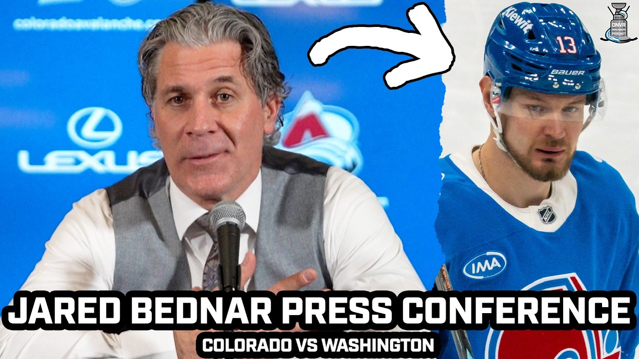 Jared Bednar JOKES About Goalie Interference & Says Nichushkin Got In Car Accident Before Game