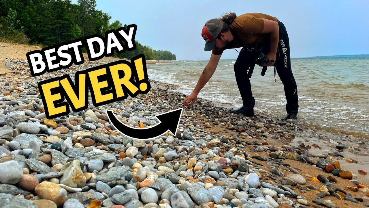 Finding & Polishing Michigan's Most Popular Stone! Petoskey Stone Paradise