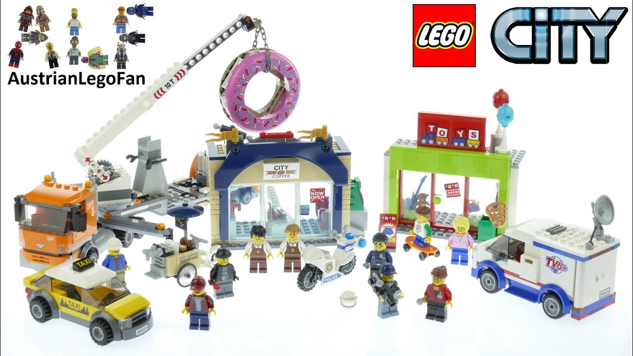 Lego City 60233 Donut shop opening Speed Build