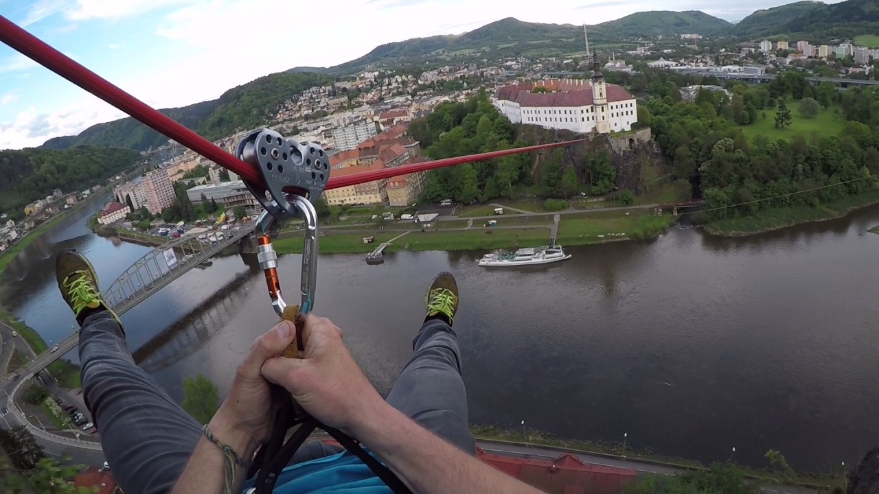 Adrenalin challange 2017 /// Lanovka Past&yacute;řsk&aacute; stěna - Děč&iacute;nsk&yacute; Z&aacute;mek