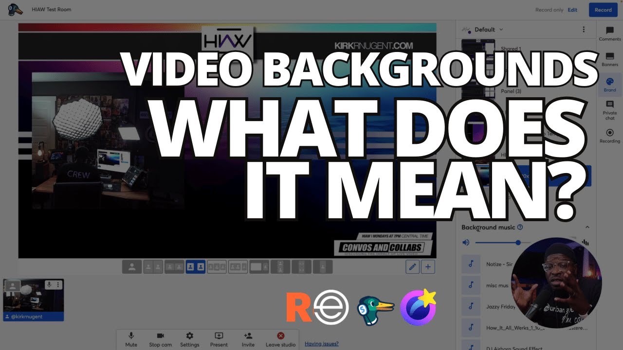 StreamYard joins Ecamm, Evmux, & Restream with Video Backgrounds: What does it Mean?