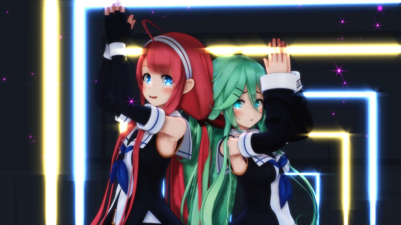 【MMD艦これ】江風&山風のShake It Off