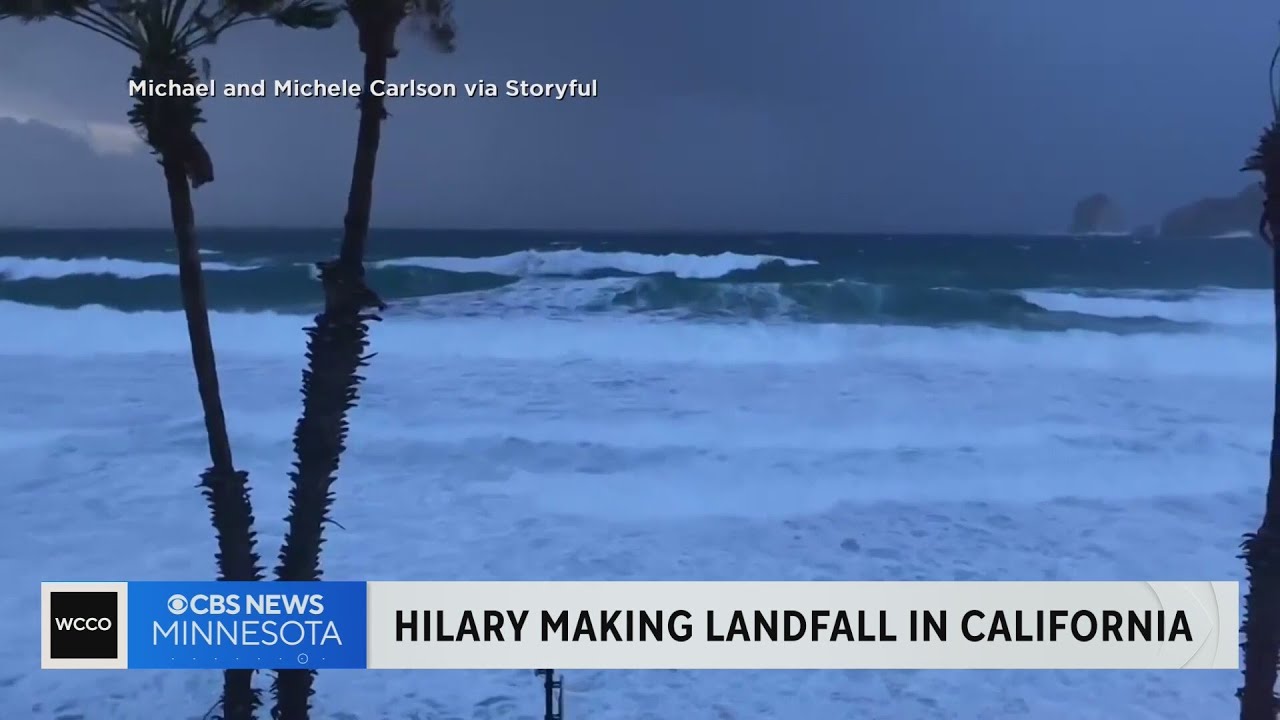 Tropical Storm Hilary roars across California