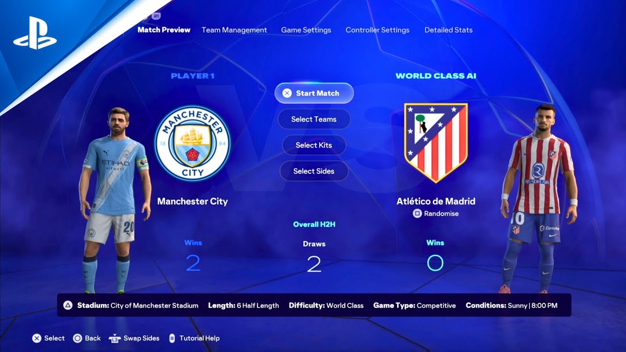 (Ps5) Fc 26 - Man City vs Atletico Madrid Semi-Final Full Match in 4K60fps 