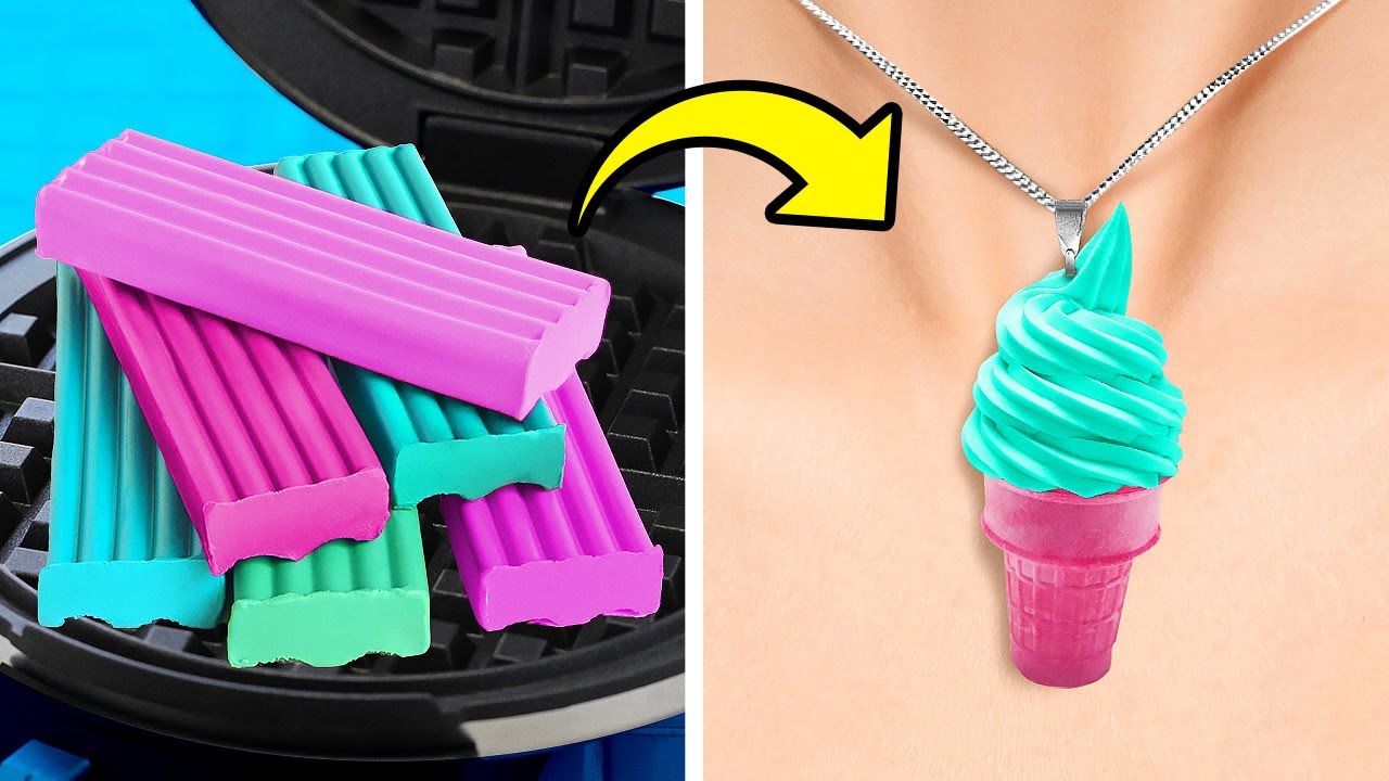 Colorful Polymer Clay Ideas That Look So Real || Mini Food, DIY Jewelry And Cheap Accessories