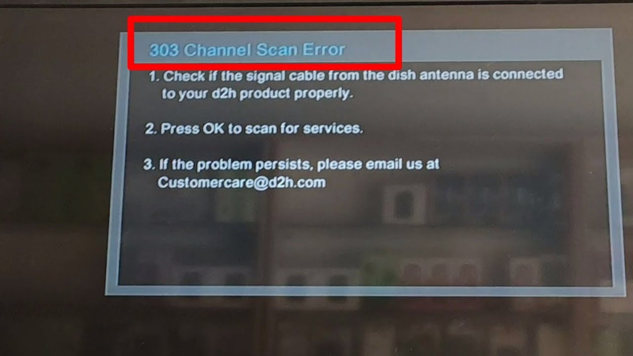 VIDEOCON D2H | 303 CHANNEL SCAN Error | Problem solved | by MNR TECH  |