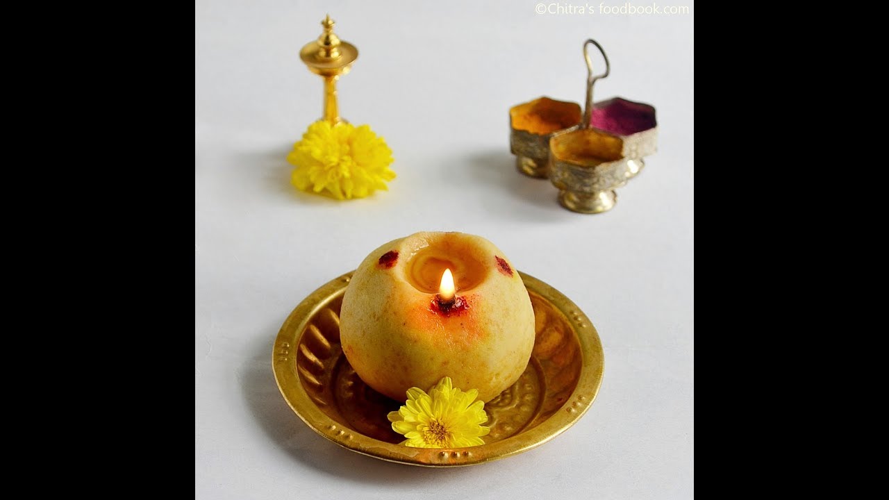 Maa vilakku Recipe - Maavilakku Using Rice Flour - Maavilakku Maavu for amman, karthigai deepam