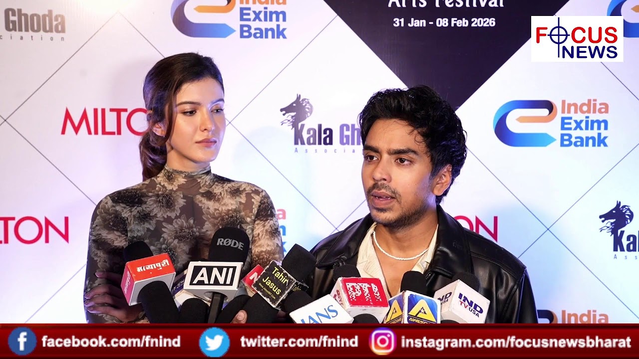 SHANAYA KAPOOR AND ADARSH GOURAV PROMOTE FILM TU YA MAIN AT KALA GHODA ARTS FESTIVAL