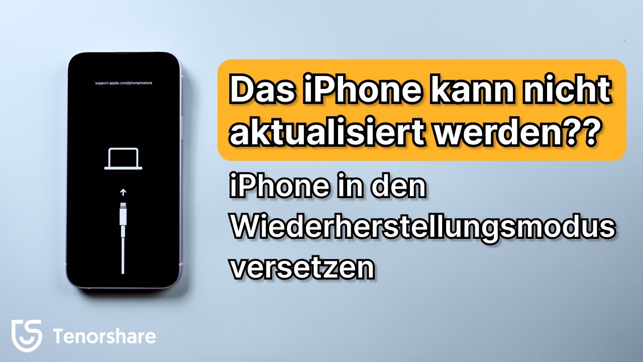 iPhone in den Wiederherstellungsmodus versetzen | iPhone kann nicht aktualisiert werden?