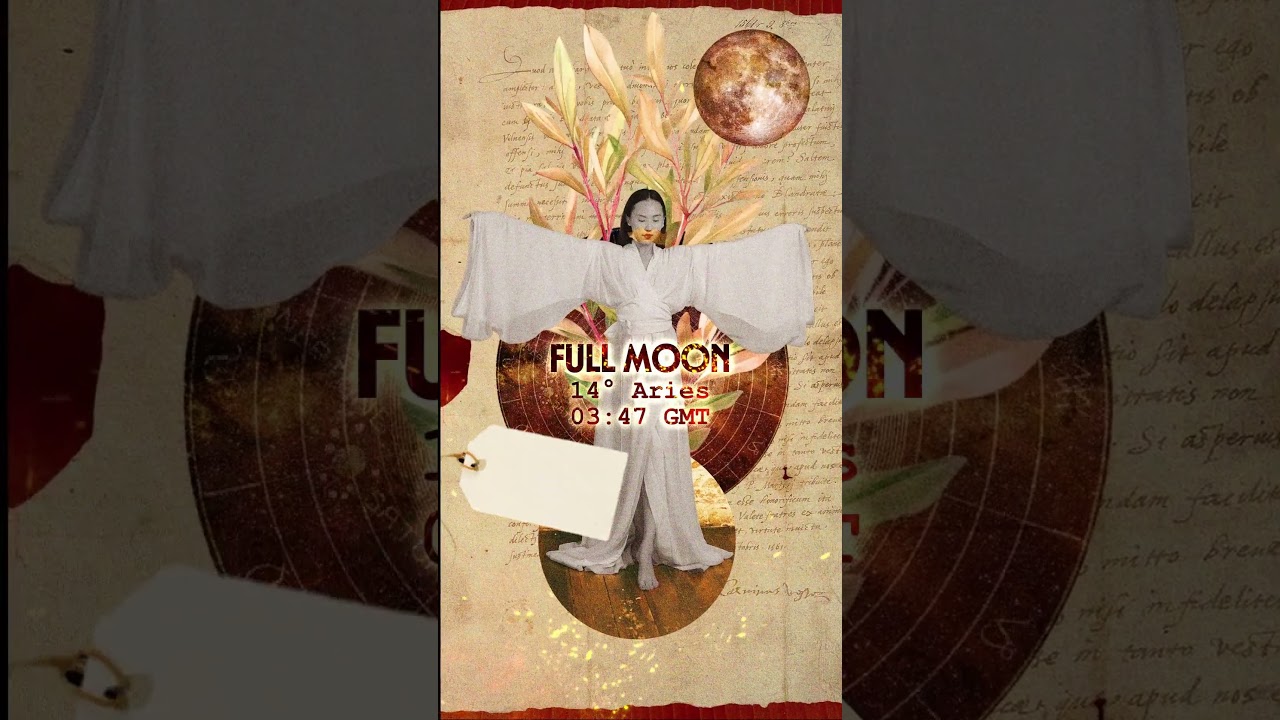 Full Moon Aries 2025 |  #themooncalendar #astrology#fullmoon