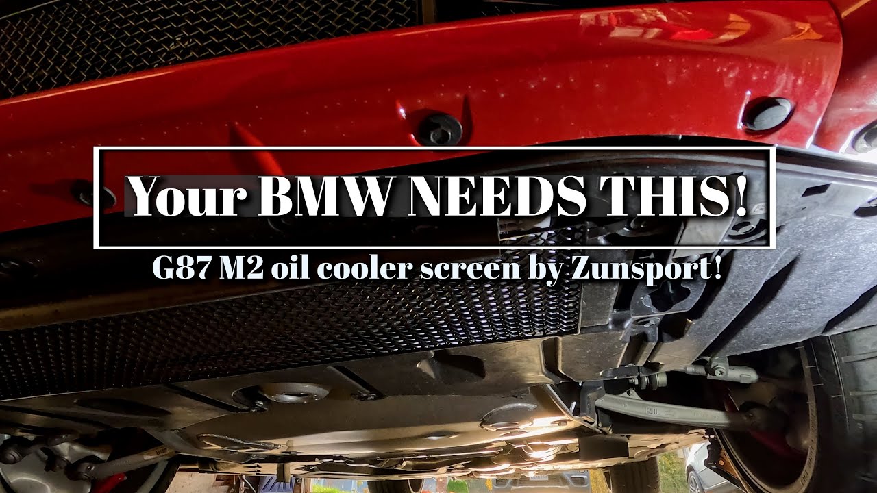 BMW M2 Zunsport oil cooler screen DIY - This is a MUST HAVE install!