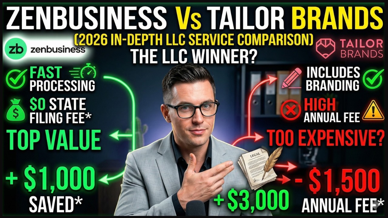 ZenBusiness Vs Tailor Brands (2026) In-Depth LLC Service Comparison
