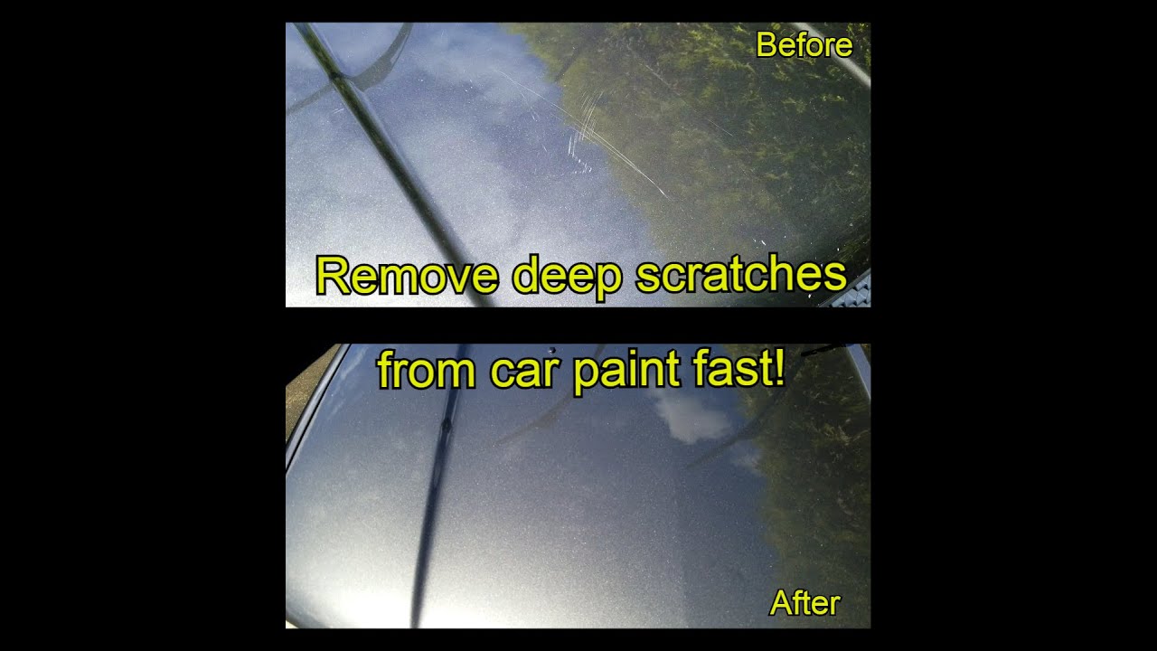 Remove deep scratches from car paint FAST and EASY!