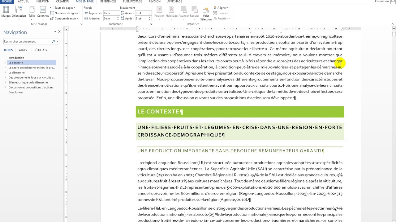 Mise en page - Notions de pages recto-verso