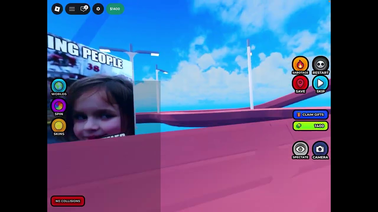 Speed running while I am in a marble!