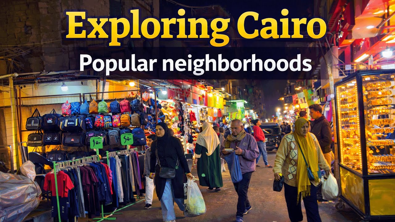 Exploring Cairo  Popular Neighborhoods Night Tour & Local Street Life