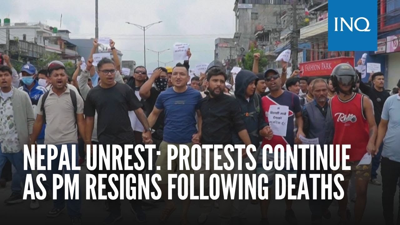 Nepal unrest: protests continue as PM resigns following deaths