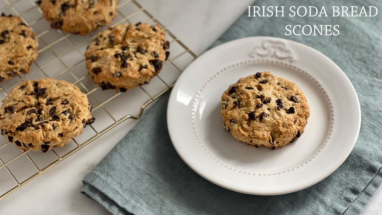 Irish Soda Bread Scone Recipe! ☘️ (aesthetic baking)