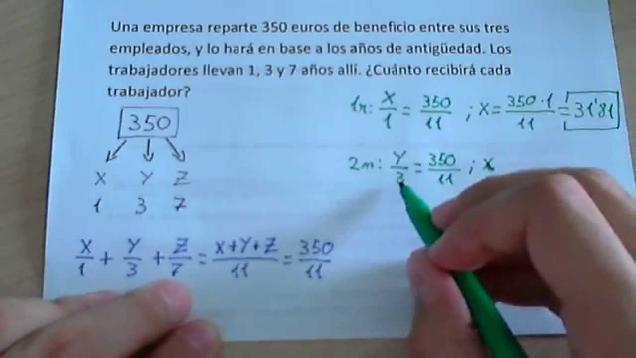 Reparto directamente proporcional