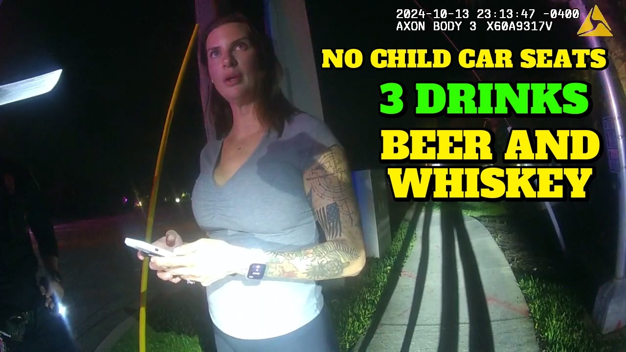 DUI Crash with Her Kids in the Car - Jupiter, Florida