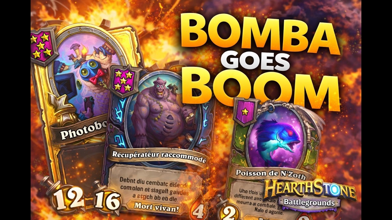 BOMBA GOES BOOM || Hearthstone Battlegrounds TOP EUROPE