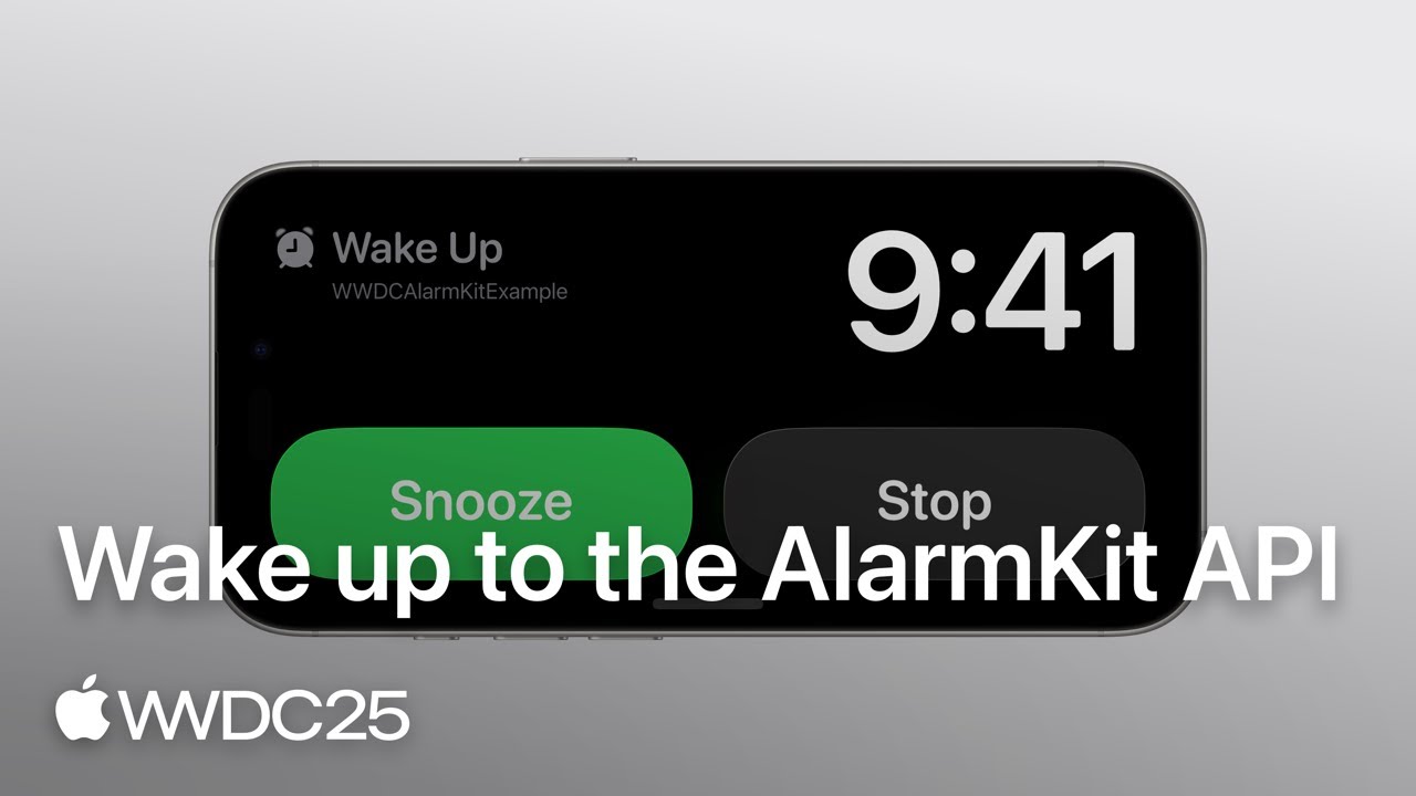 WWDC25: Wake up to the AlarmKit API | Apple