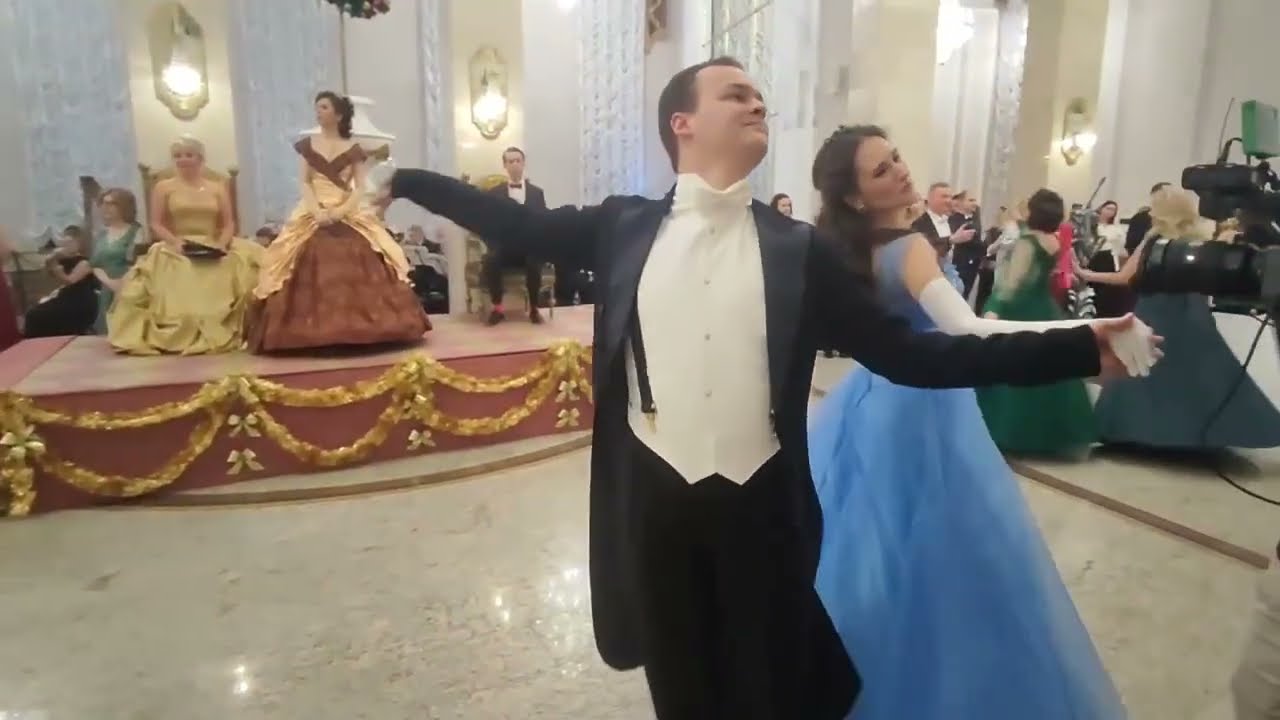 Павел Чванов и Вероника Куклицкая. Выступление на балу в Оперном театре в Минске.