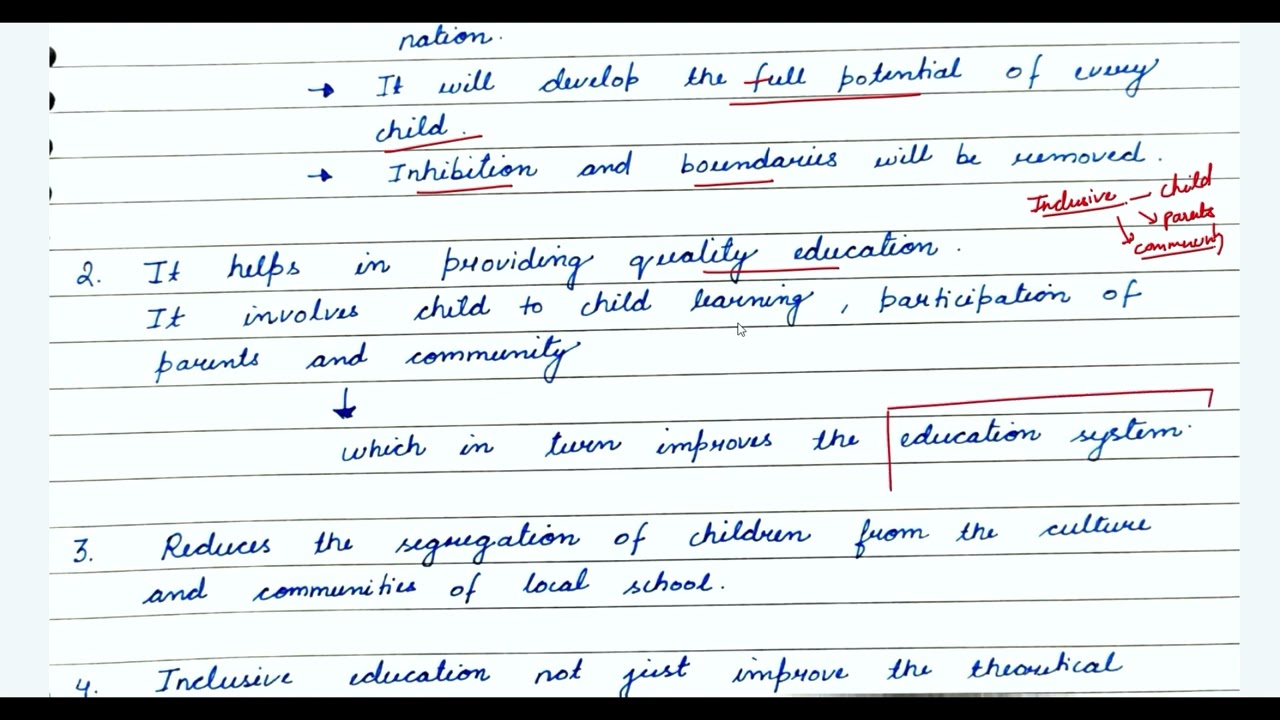 What is the need for Inclusive Education | B.ed Second Year