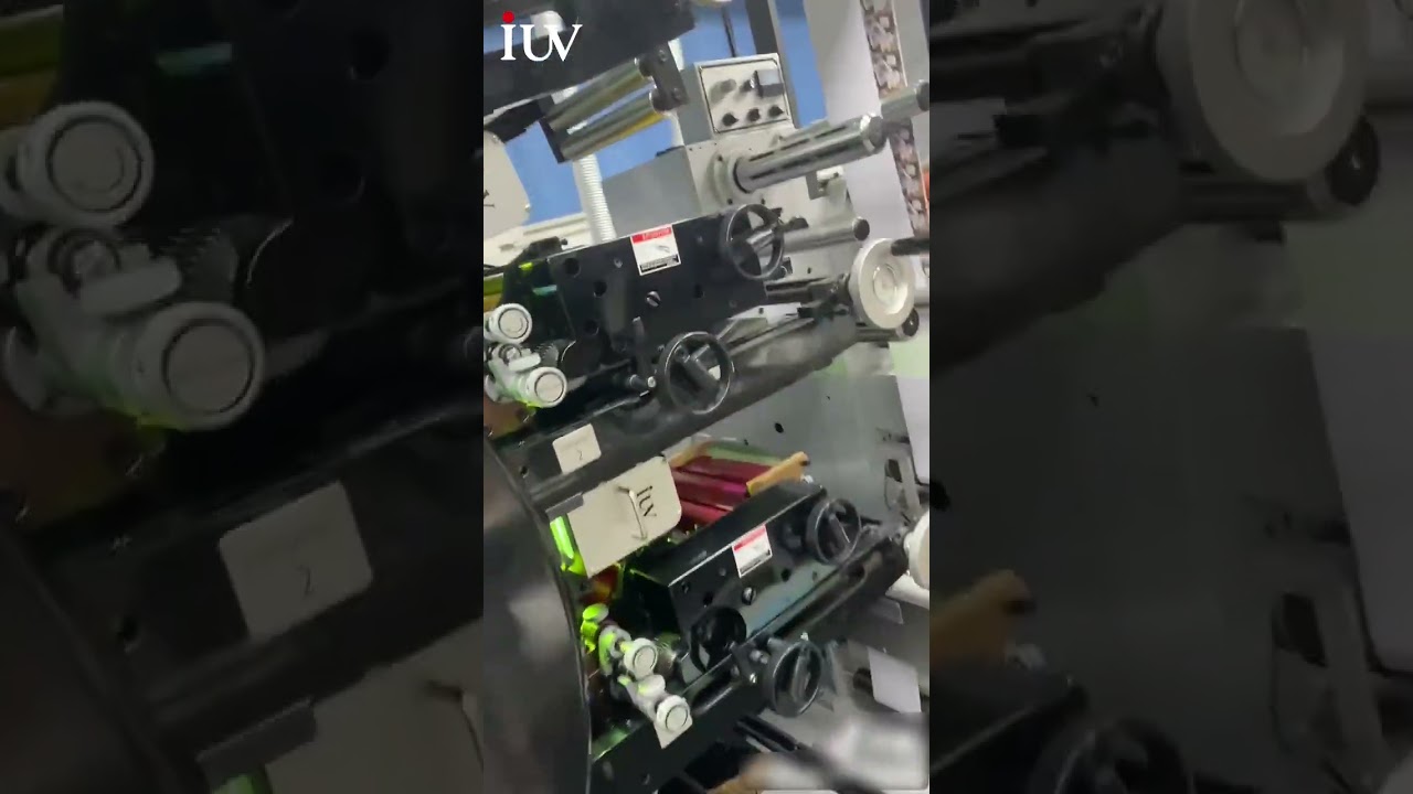 UV retrofit of a rotary flexographic printing press