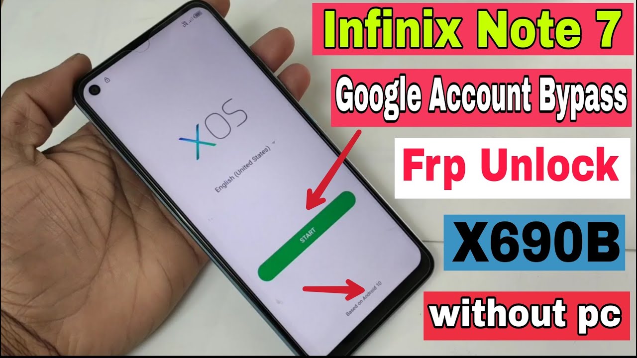 Infinix Note 7 Frp Bypass Android 10 2021/ X690B Google Account Bypass Without Pc  New Trick 100% OK