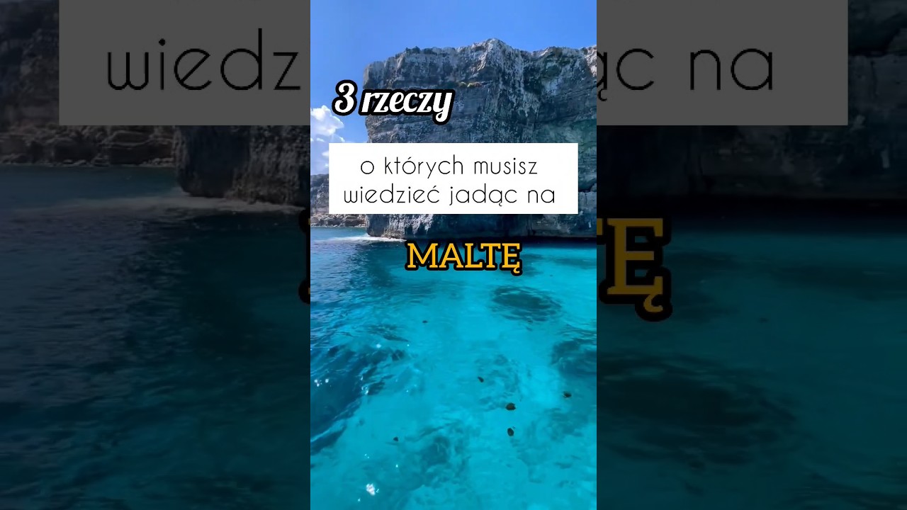 rzeczy o kt&oacute;rych musisz wiedzieć jadąc na Malte!#dlaciebie #podr&oacute;że #malta #traveltips  #viralmusic