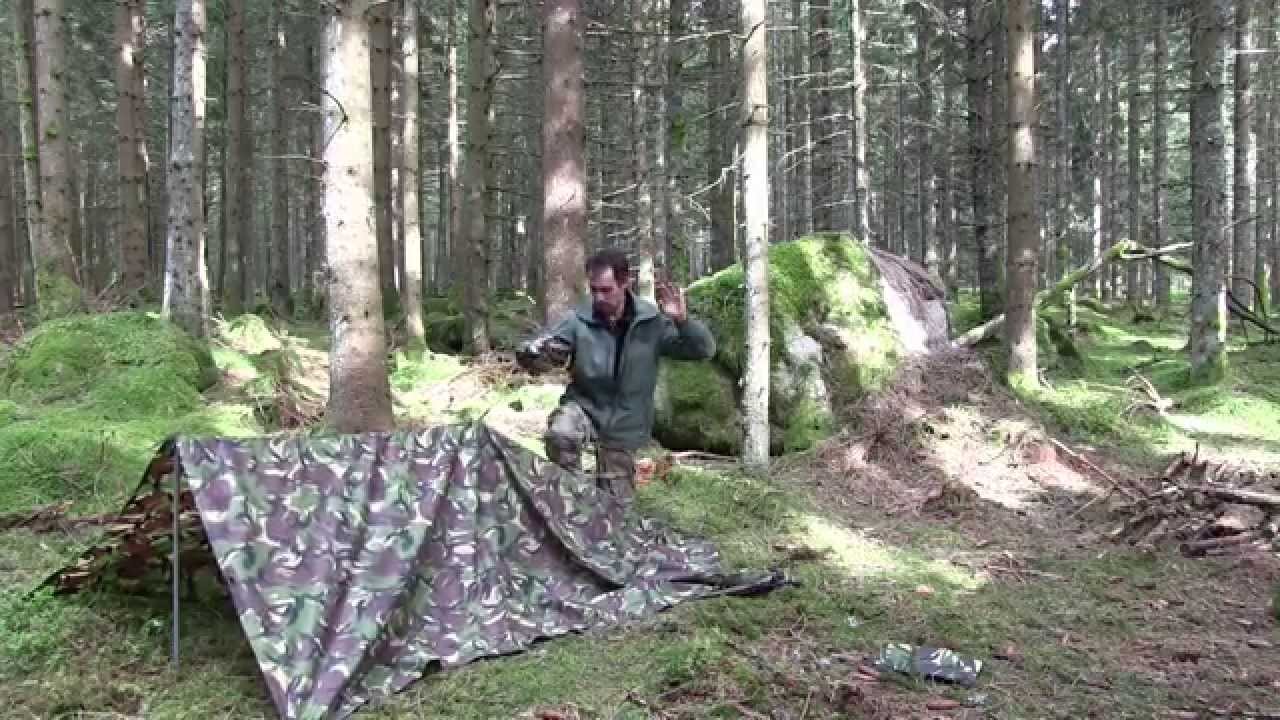 Aufbau Anleitung Tarp, Zeltplane, Basha. Ideal bei schlechtem Wetter | Wanderfalke