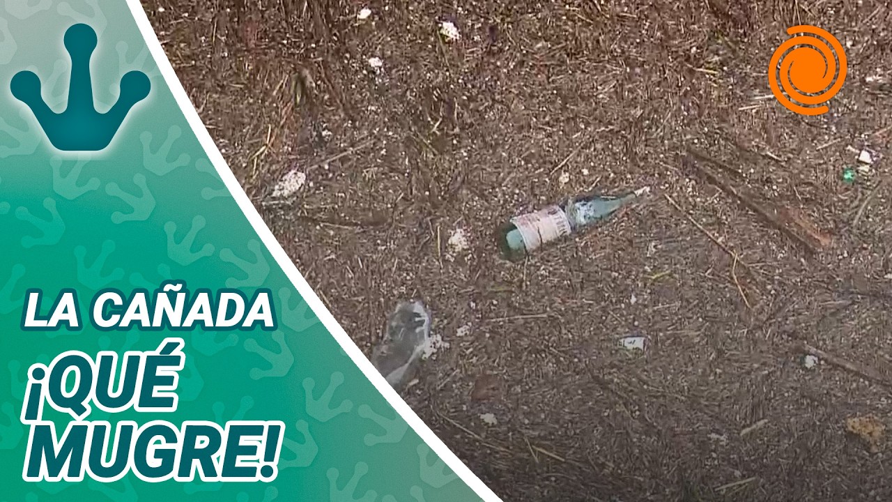 Alta SUCIEDAD en la Cañada tras la crecida del río Suquía