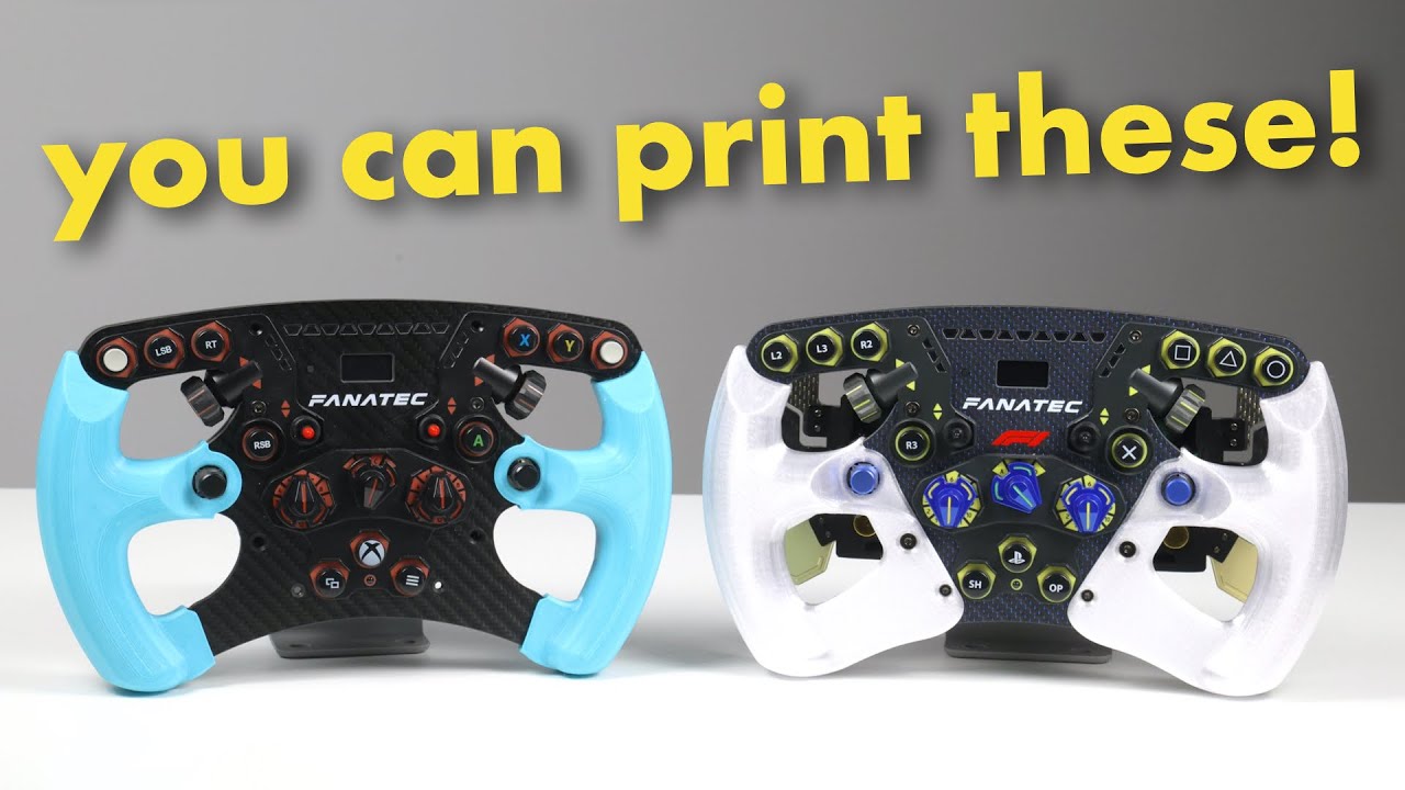 Now you can 3D Print your own Fanatec Formula Rim Grips!