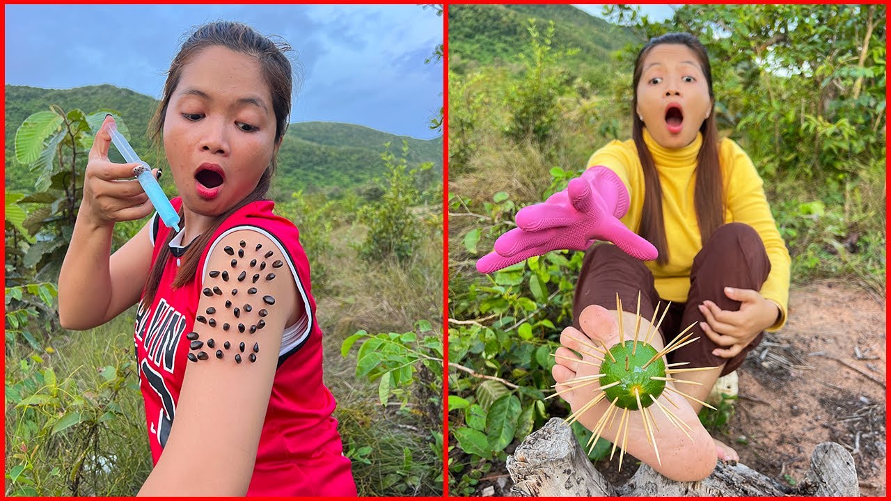 Survival Skills: SMART idea and USEFUL in forest with single mom #bushcraft #camping #outdoors
