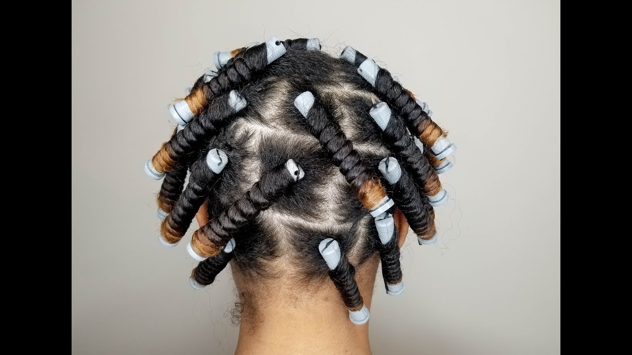 Medium Perm Rod Set| Blow Out Natural Hair | Creme Of Nature Coconut Milk Review