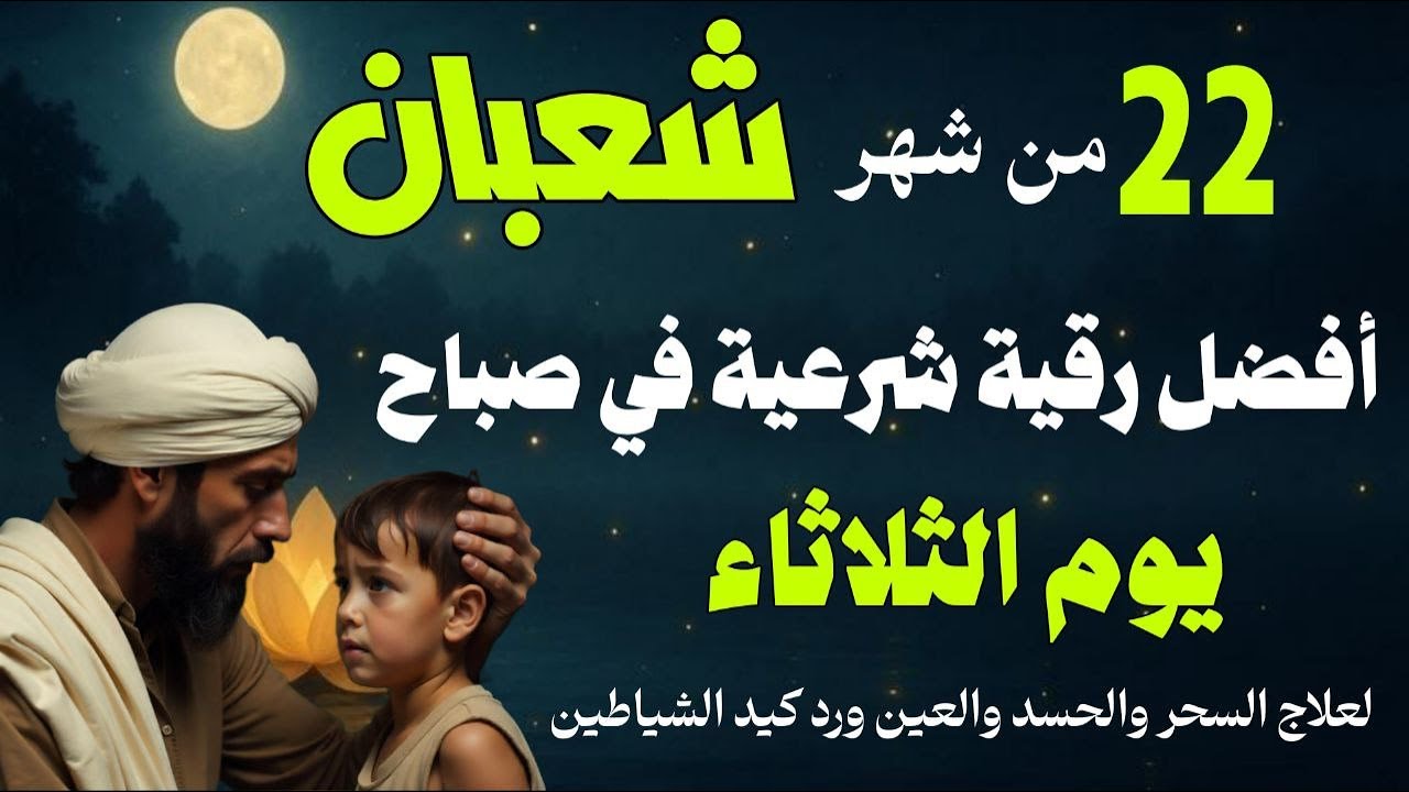 أفضل رقية شرعية في صباح يوم الثلاثاء -22من شهر شعبان لعلاج الحسد والسحر والعين وتحصين البيت والأولاد