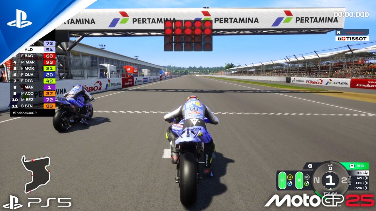 Gameplay Fermin Aldeguer Ducati Gresini Racing Mandalika Circuit Indonesian GP MotoGP 25 | PS5